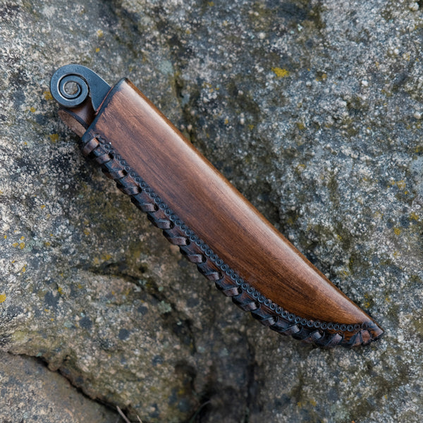 Forged Celtic knife Snail (small) with scabbard