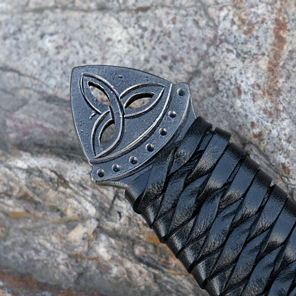 Kovaný vikingský sax Odin s pochvou
