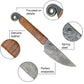 Kovaný keltský nůž Šnek (malý) s pochvou