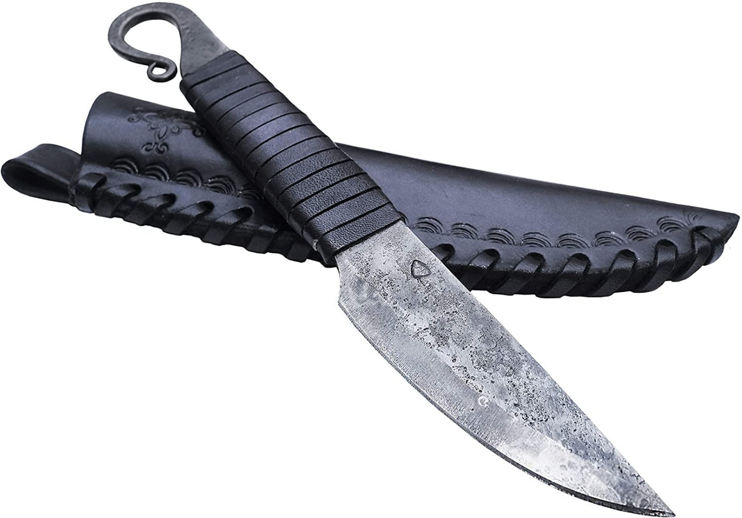 Forged Celtic knife Voluta with scabbard