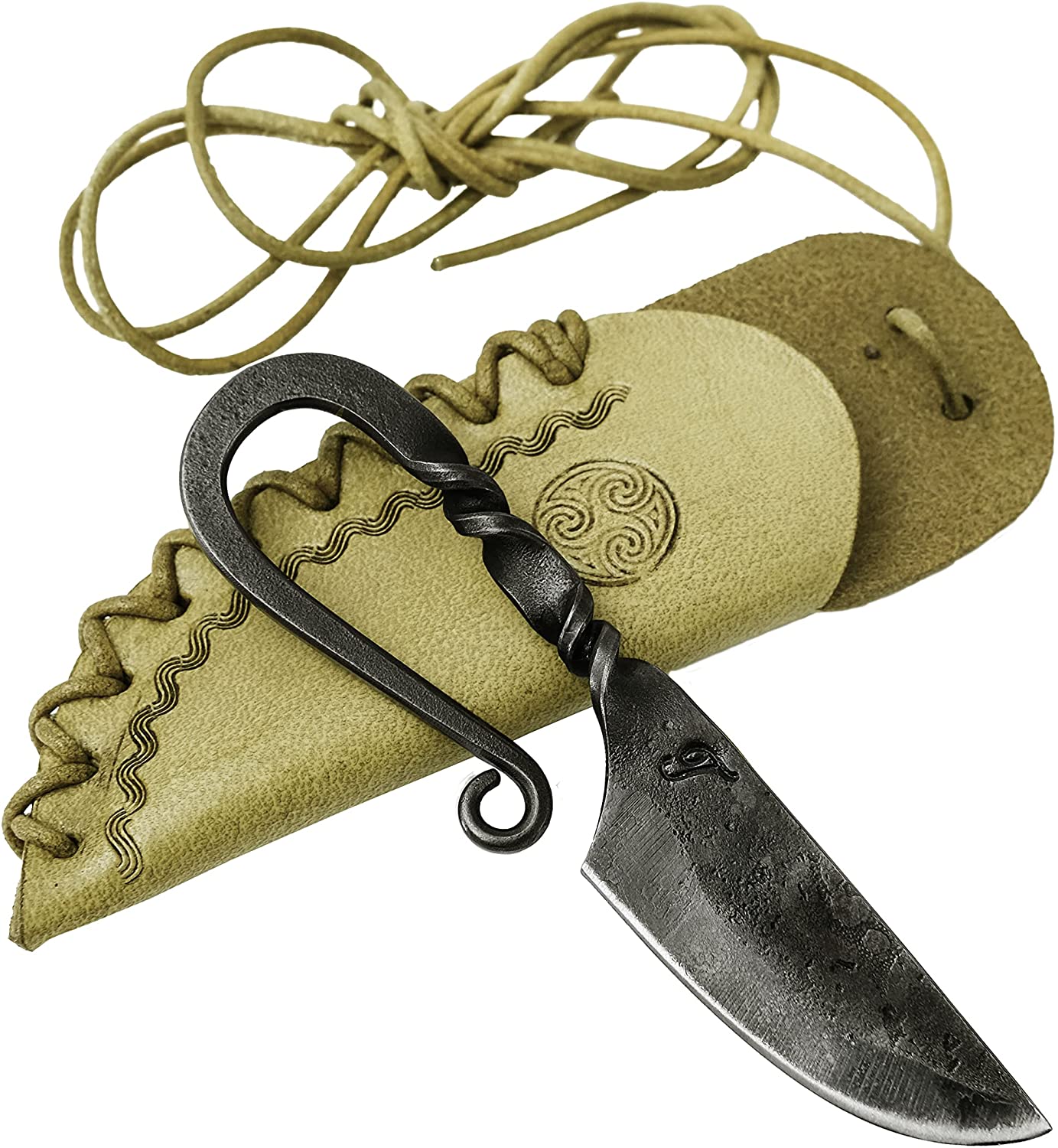 Couteau celtique forgé Mini BÉL avec fourreau