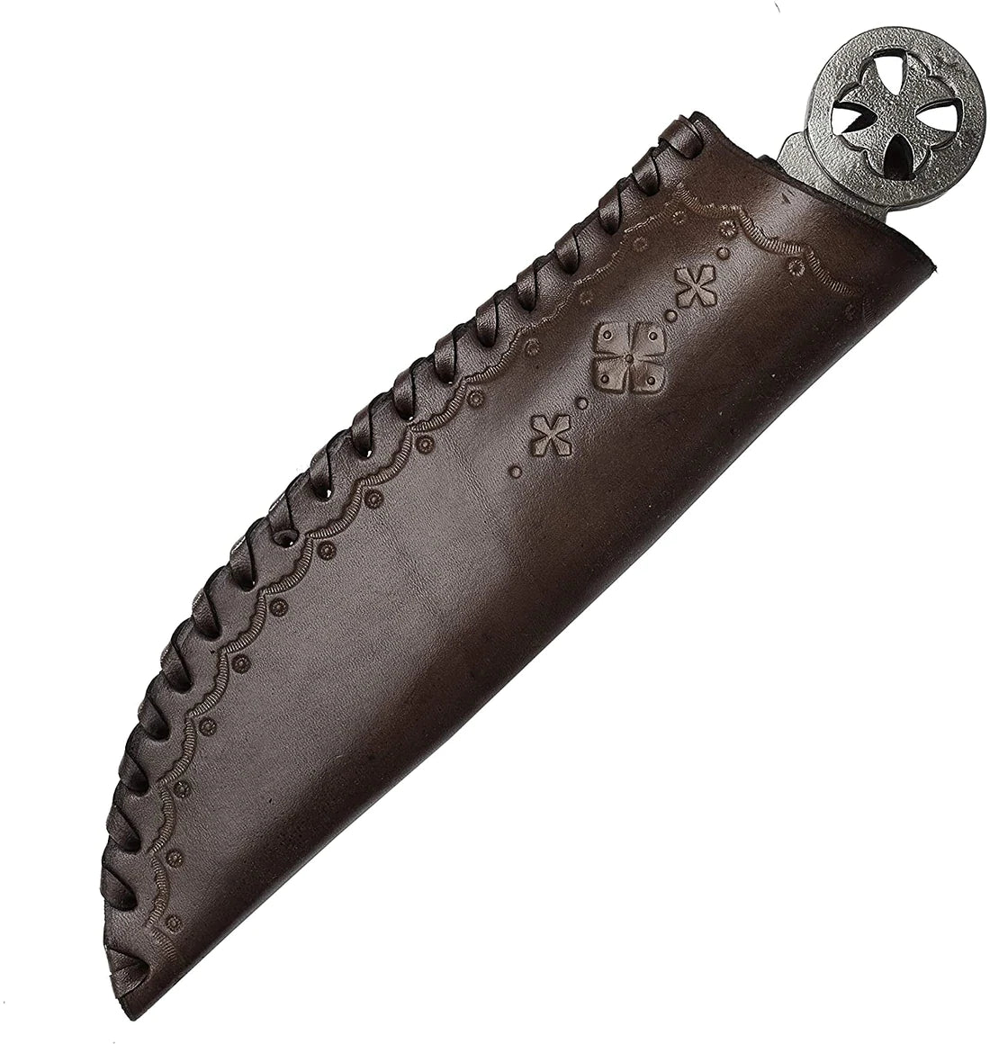 Couteau celtique forgé Templier avec fourreau