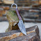 Kovaný keltský nůž Okoun s pochvou