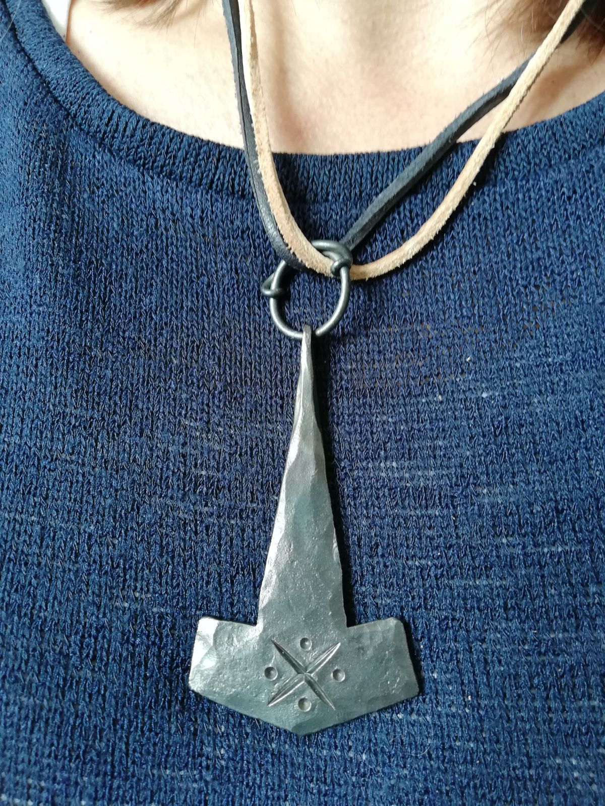 Hand forged Necklace - Thor´s Hammer - Creolan