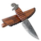 Kovaný vikingský nůž Šnek s pochvou